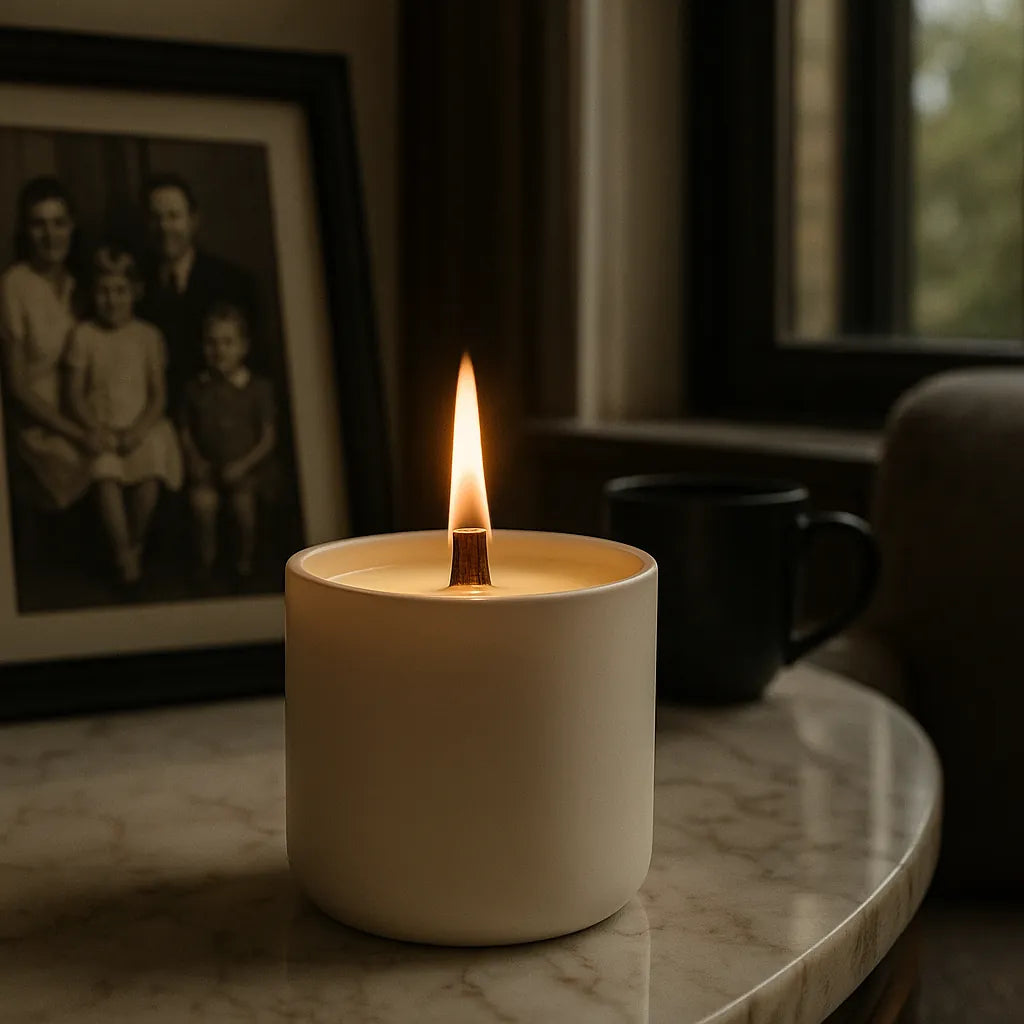 A soft, radiant fragrance capturing fleeting beauty with airy florals and warm notes that linger with elegance.