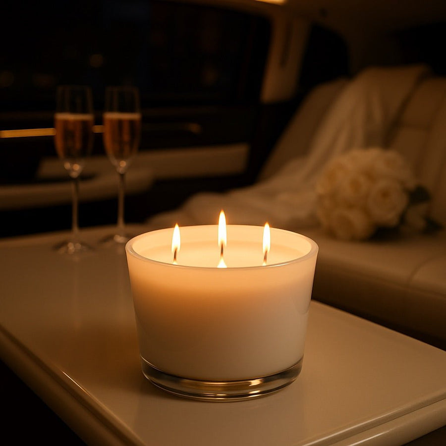 45/50 — saffron, ambergris, and cedarwood in a luminous blend inspired by fine perfume.