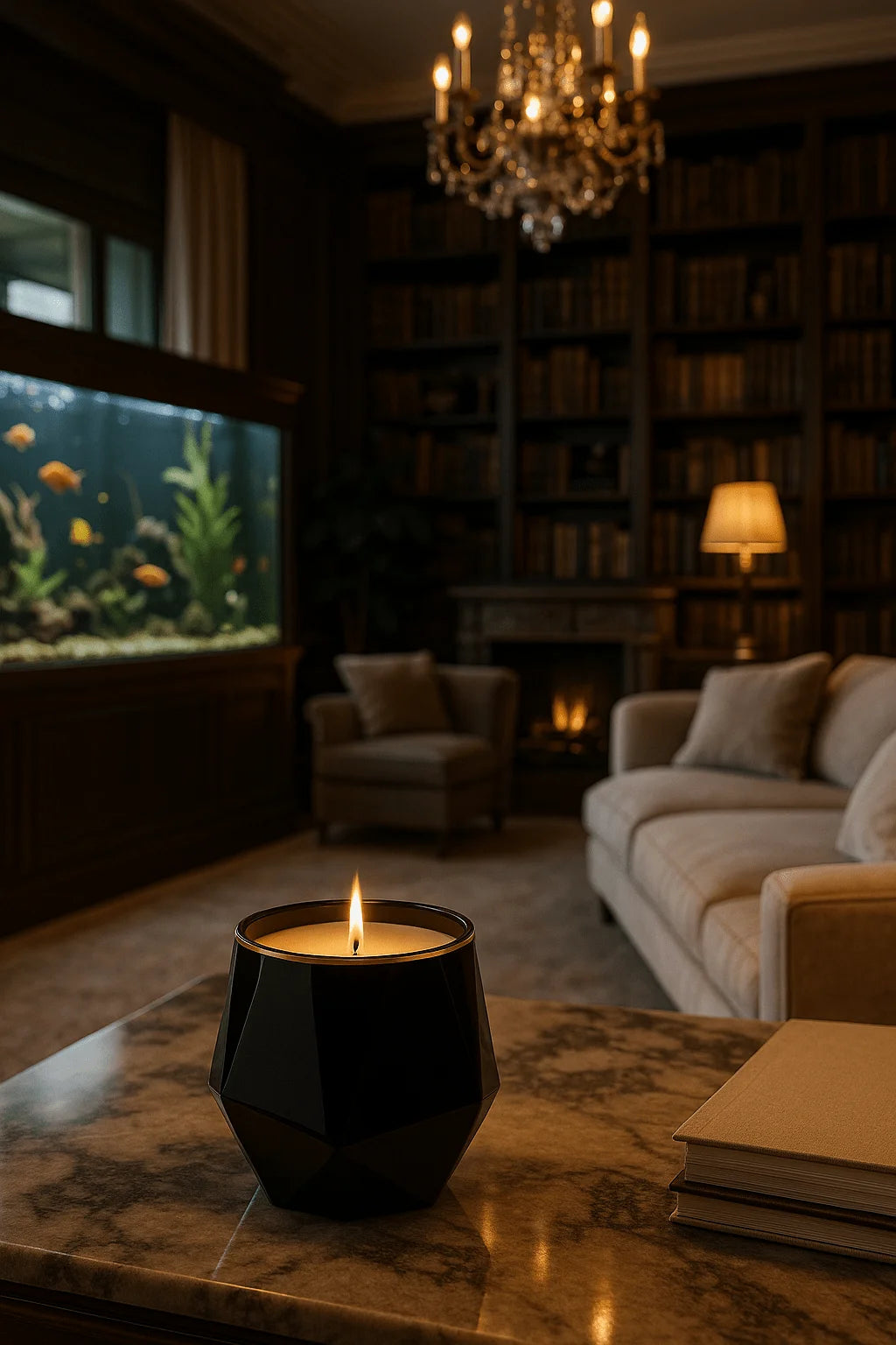 Luxury Flame in Black— a warm, elegant fragrance crafted to bring refined ambiance and modern sophistication.