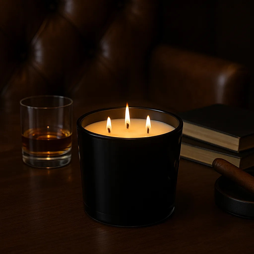 Penthouse Suite — black cardamom, smooth leather, and smoky woods wrapped in subtle amber.
